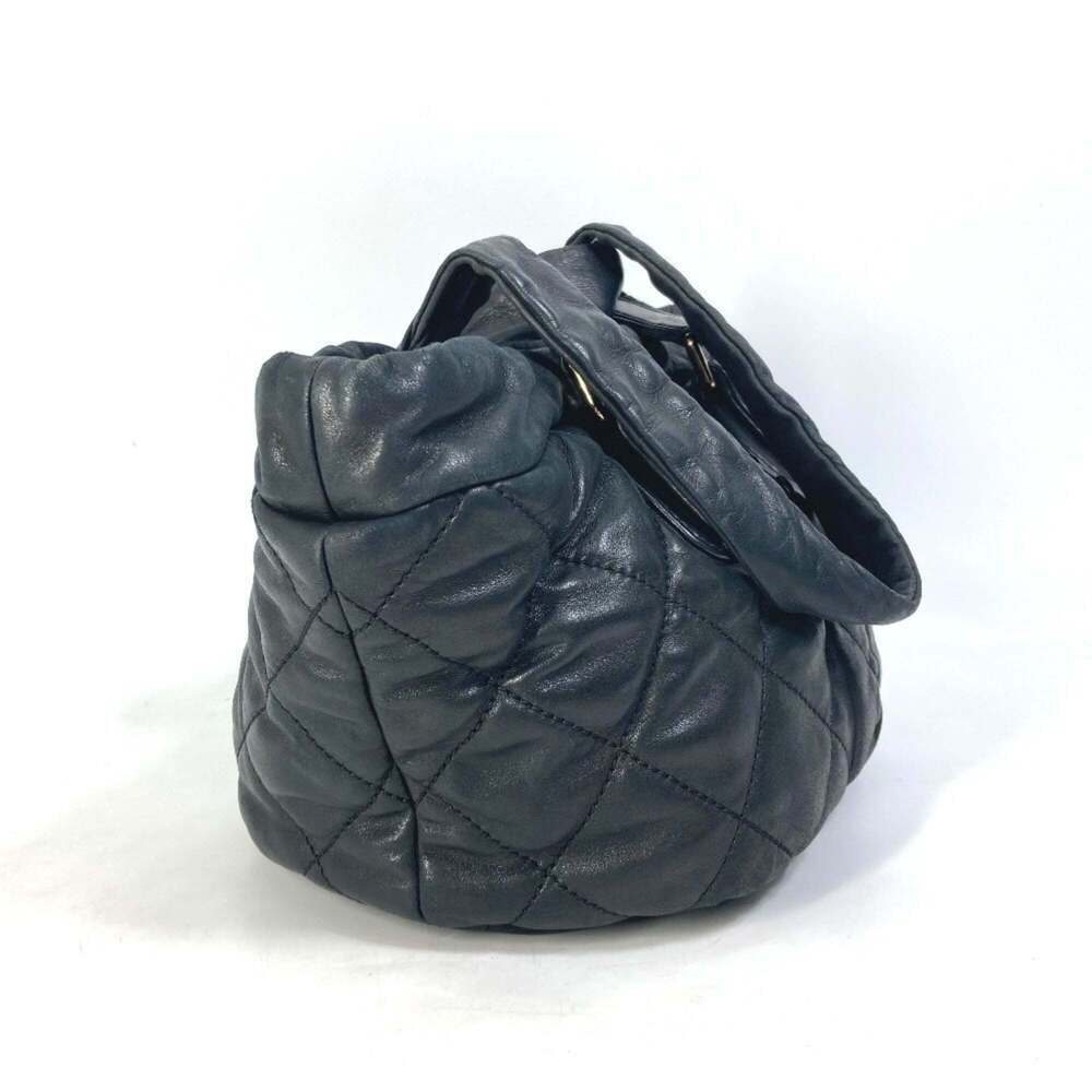 CHANEL Black Leather Logo Shoulder Bag - Picture 3 of 15